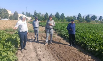 بازدید رئیس مرکز تحقیقات و آموزش کشاورزی و منابع طبیعی آذربایجان غربی از  ایستگاه تحقیقات کشاورزی شهرستان خوی