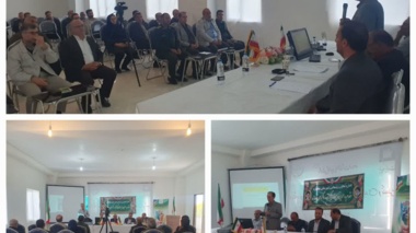 حضور رییس بخش بذر و نهال مرکز تحقیقات در کاروان ترویجی الگوی کشت با محوریت تغییر اقلیم در چایپاره