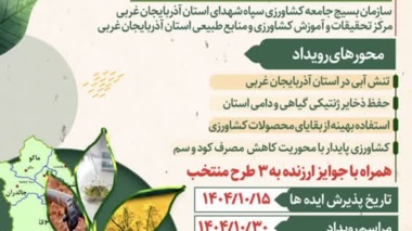 امنیت غذایی و تغییر الگوی کشت در استان آذربایجان غربی